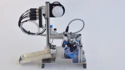 Module: Color detection/ pushing out, compressed air